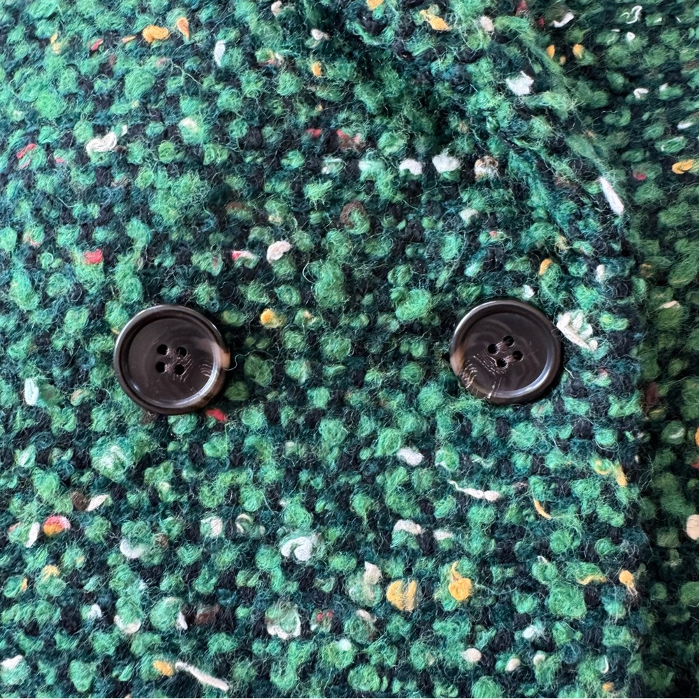 J. Crew Daphne Green Tweed Women's Coat - Picture 12 of 12